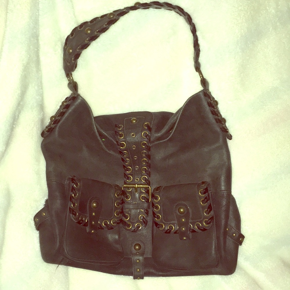 Betsey Johnson oversized leather bag